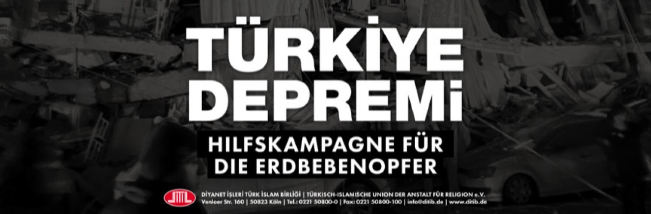 DİTİB, Türkiye depremi yardım kampanyası başlattı