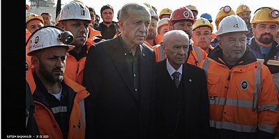 Cumhurbaşkanı Erdoğan ve MHP Lideri Bahçeli, deprem bölgesinde